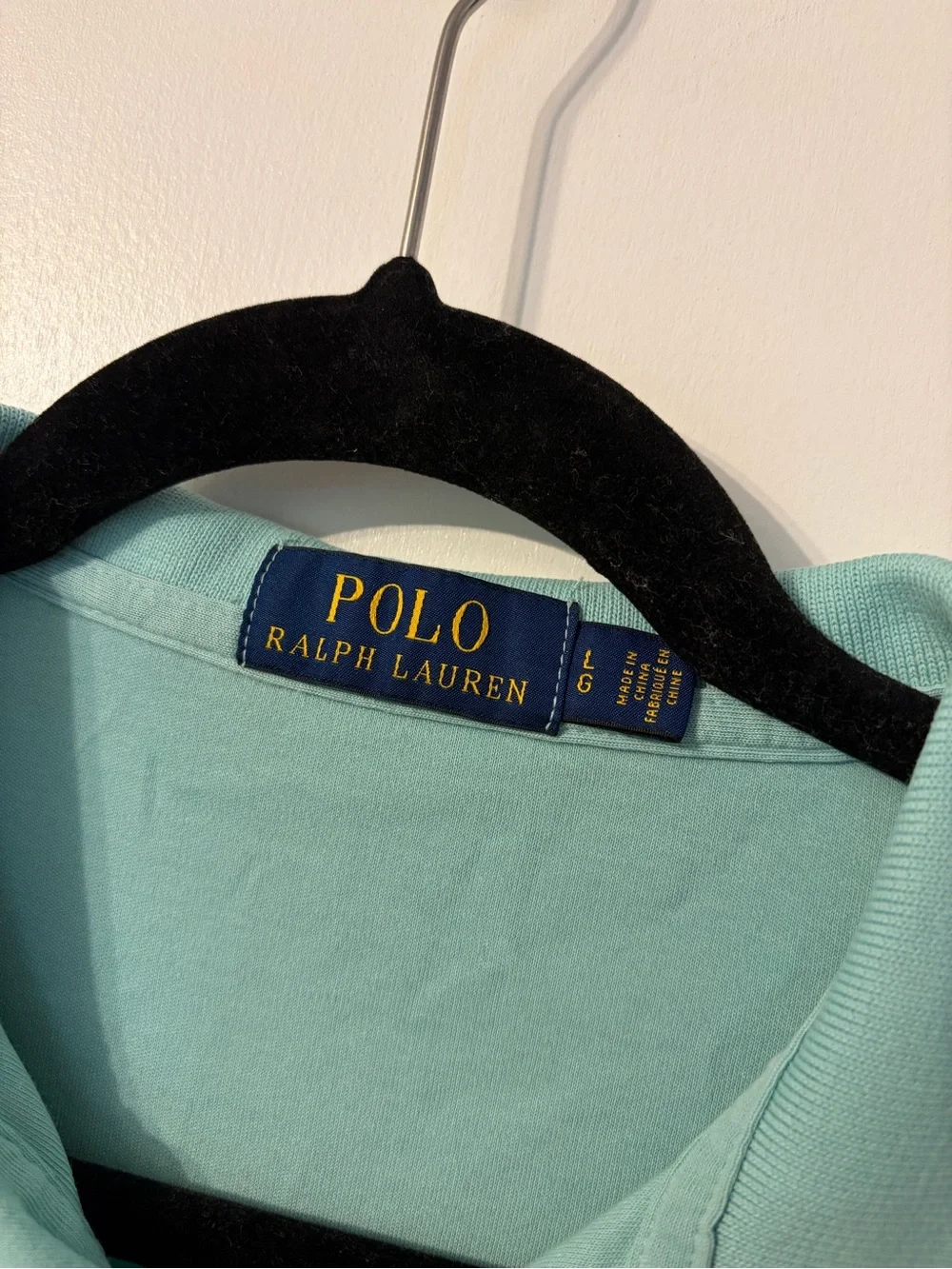 Ralph Lauren Polo Shirt in Mint Green with Embroidered Pony